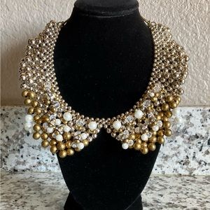 Signed Pam Hiran Anthropologie Peter Pan Collar Necklace